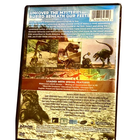 Dinosaurs Alive Dvd Narrated by Michael Douglas - Picture 2 of 2
